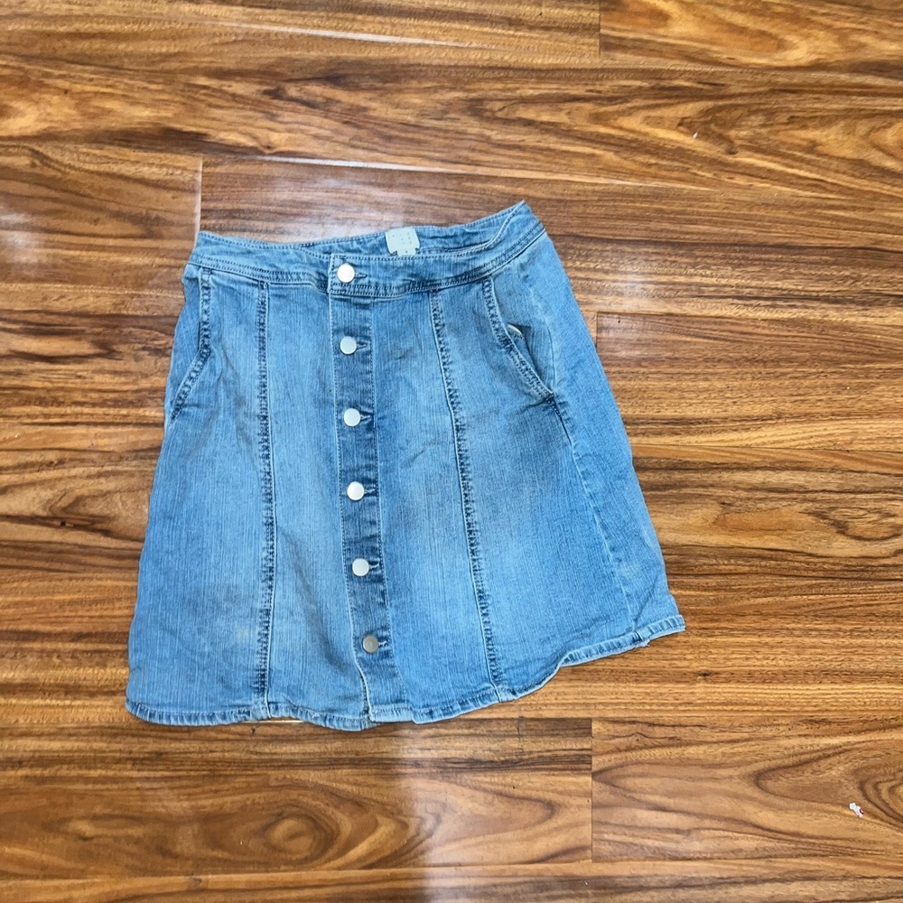 A new day urban outfitters Denim Button-Front mini Skirt